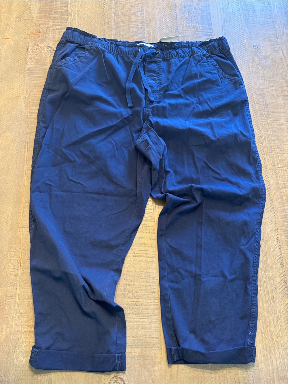 Sonoma Deep Navy Drawstring Chino Pants